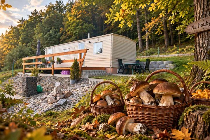 Houbařská sezóna vrcholí. Z Mobilhouse je les pět kroků